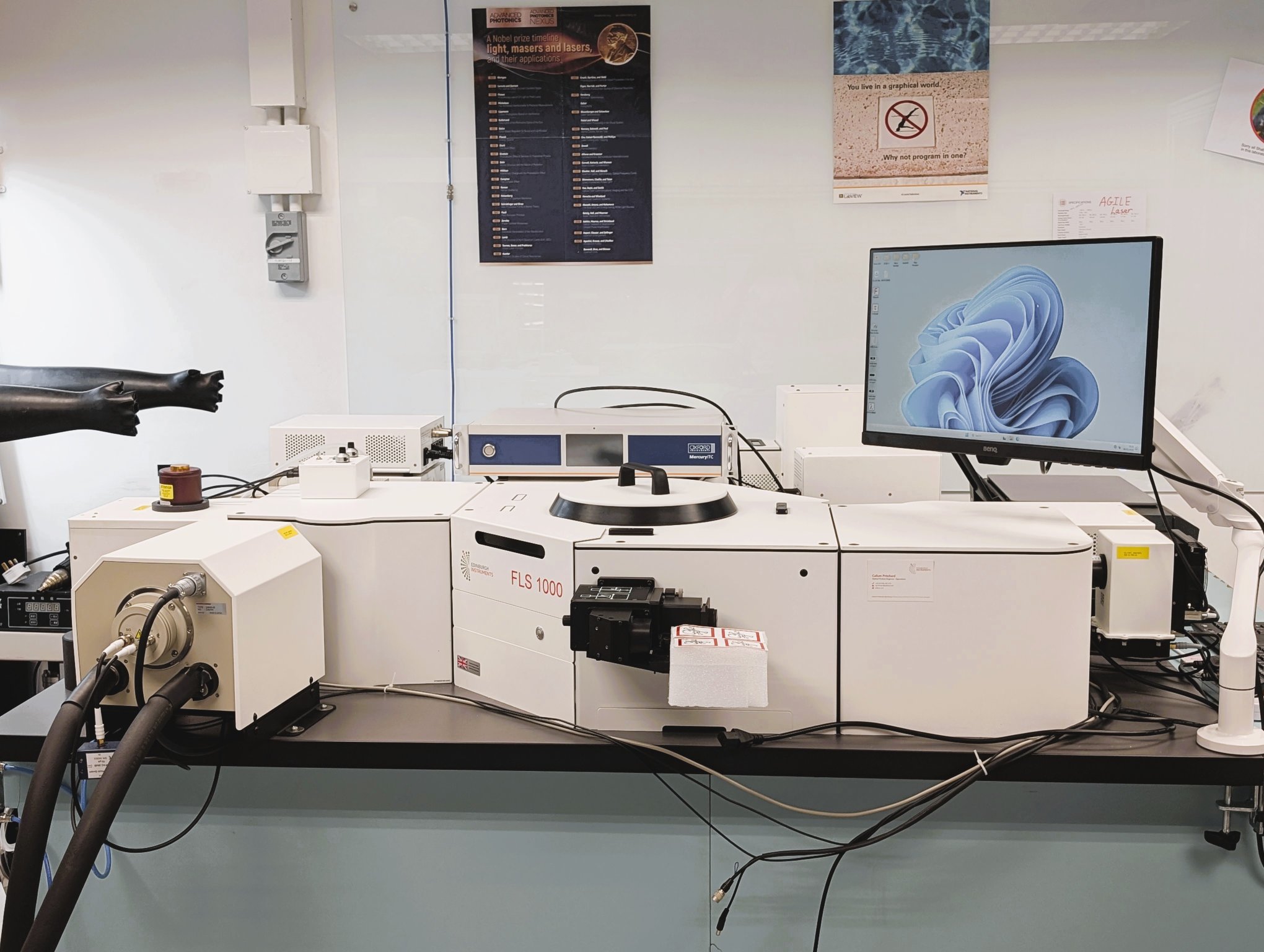 Photoluminescence spectroscopy equipment belonging to the group of Prof. Andrey Rogach